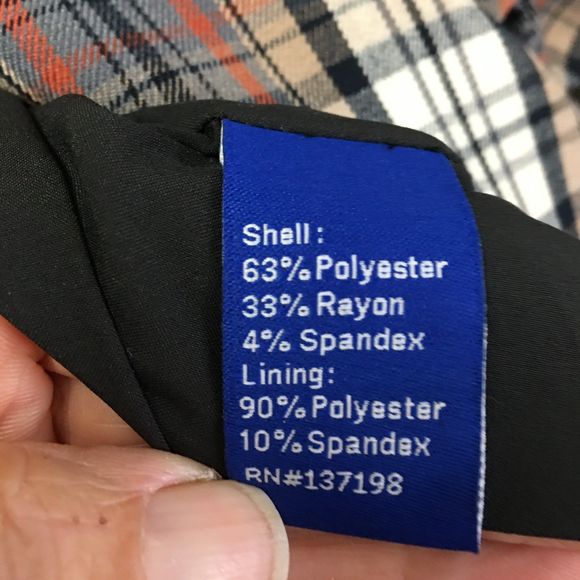 Nwt Apt. 9 Cara Santana plaid blazer size 14 - Picture 5 of 10